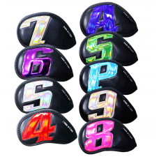 LITE豪華皮質炫彩鐵桿套 9入(黑)#K224 LITE豪華皮質炫彩鐵桿套 9入(黑)#K224